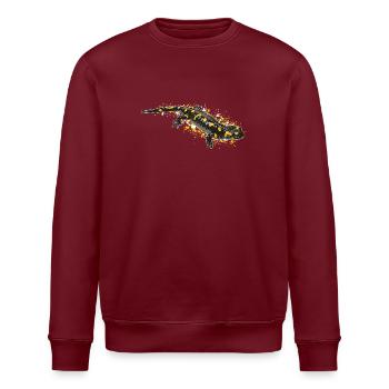 Fire Salamander Salamander - Stanley/Stella ROLLER Unisex Organic Sweatshirt - burgundy - Front - Nik (191cm)