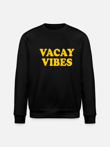Vacay vibes - Stanley/Stella ROLLER Unisex Organic Sweatshirt - black
