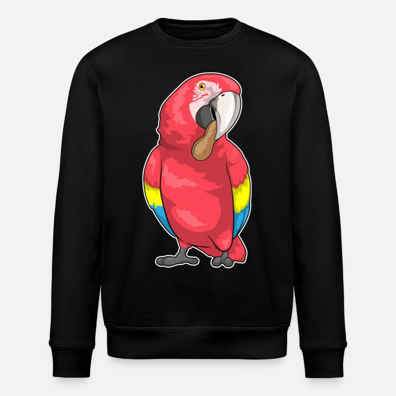 Parrot Peanut - Stanley/Stella ROLLER Unisex Organic Sweatshirt - black