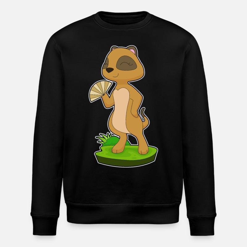 Erdmännchen Handventilator - Stanley/Stella Unisex Bio-Sweatshirt ROLLER - Schwarz