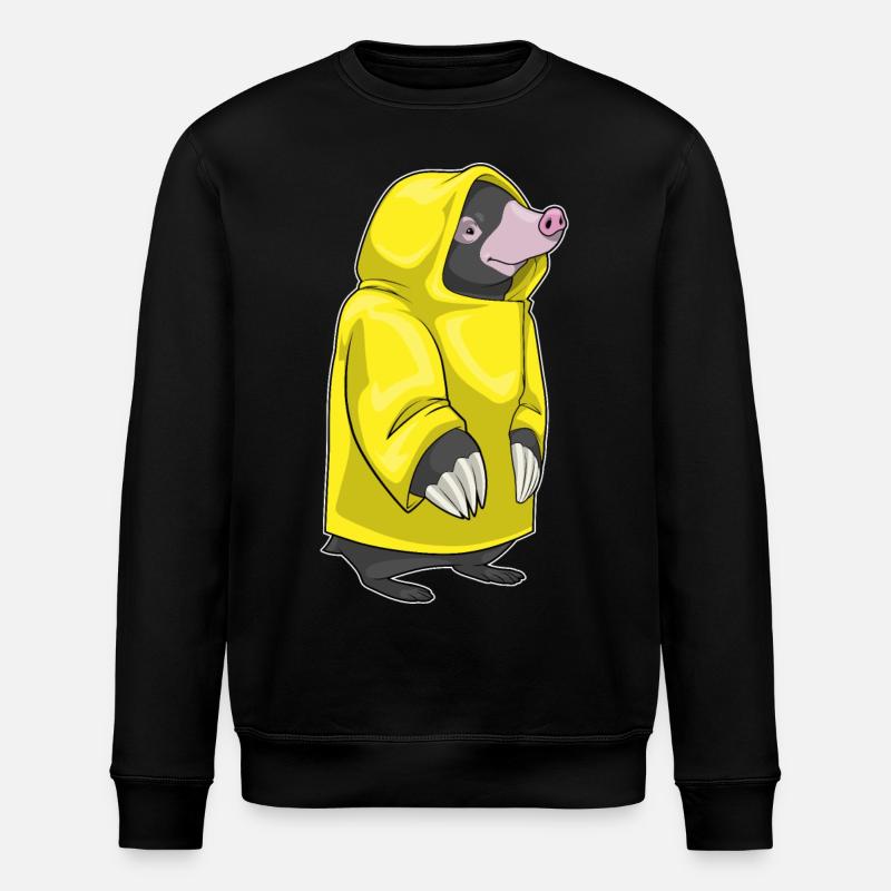 Mole Rain Rain Jacket - Stanley/Stella ROLLER Unisex Organic Sweatshirt - black