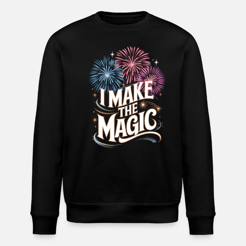 Pyrotechnics Fireworks Pyrotechnics - Stanley/Stella ROLLER Unisex Organic Sweatshirt - black