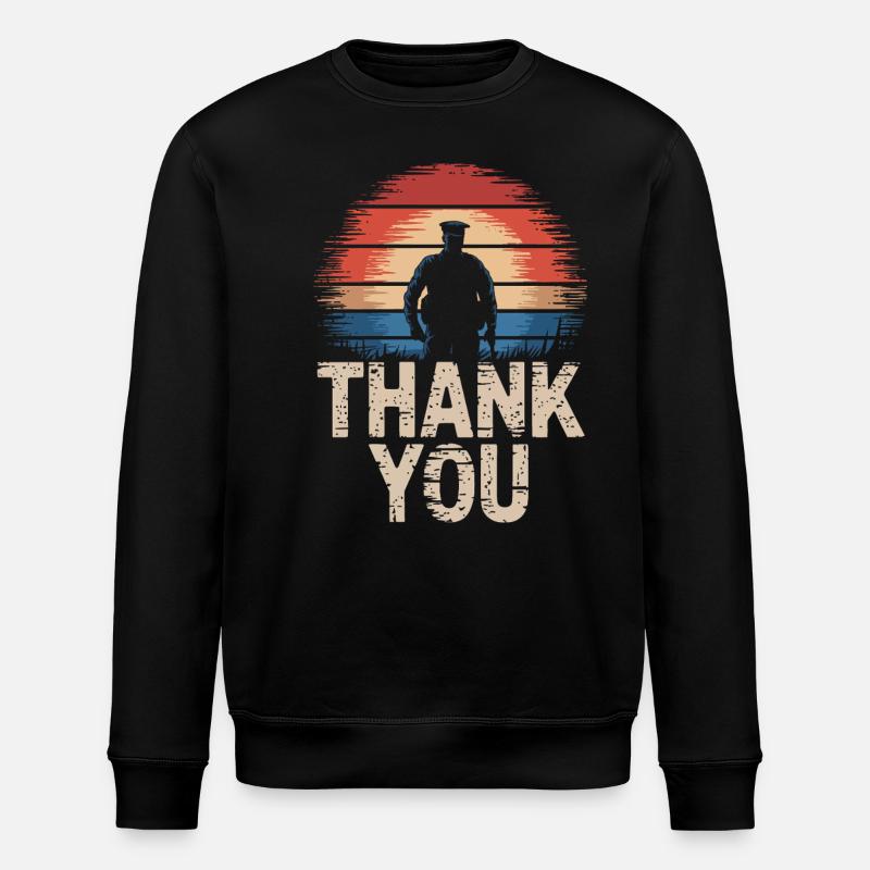 Veteran Militär Soldat - Stanley/Stella Unisex Bio-Sweatshirt ROLLER - Schwarz