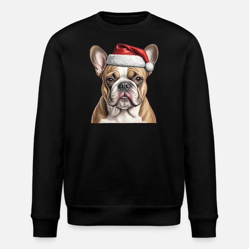 Bouledogue de Noël - Sweat bio ROLLER Stanley/Stella Unisexe - noir