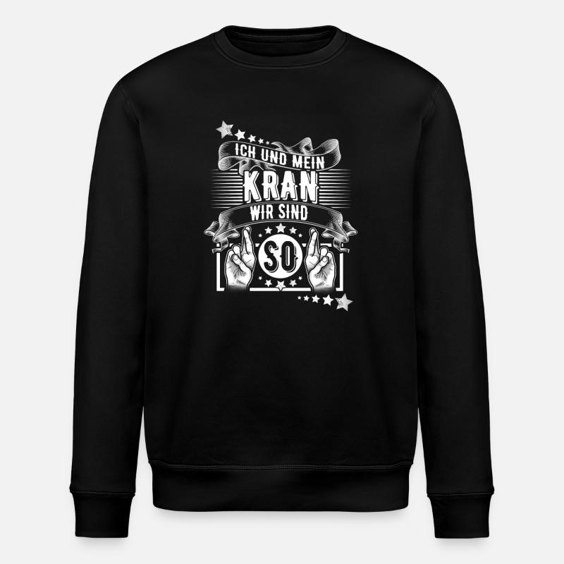 Kranführer - Stanley/Stella Unisex Bio-Sweatshirt ROLLER - Schwarz
