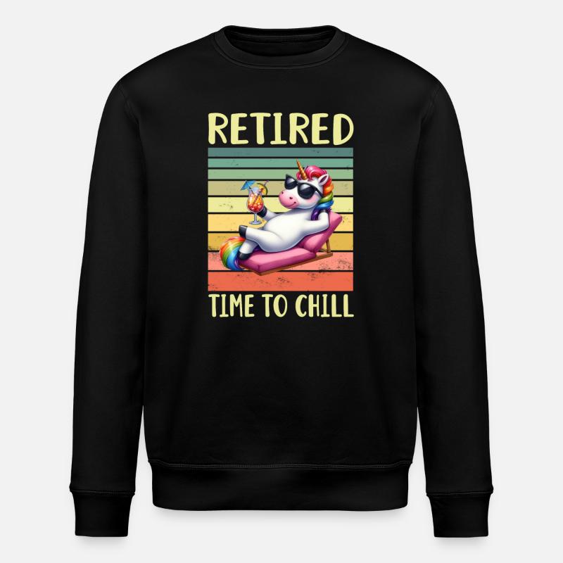 Retraité Retraité - Sweat bio ROLLER Stanley/Stella Unisexe - noir