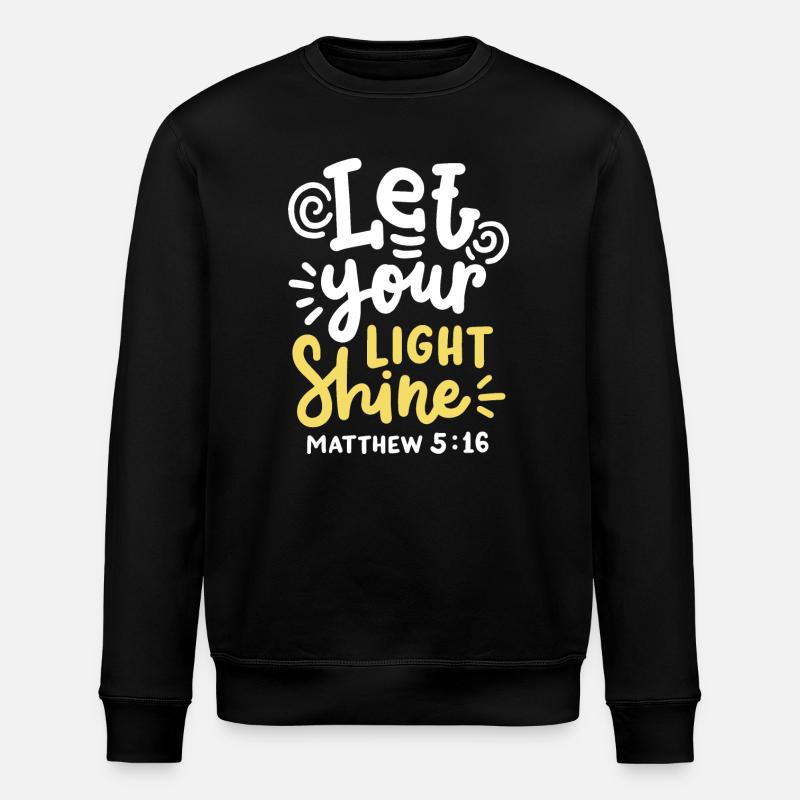 Bibelvers Christlich - Stanley/Stella Unisex Bio-Sweatshirt ROLLER - Schwarz