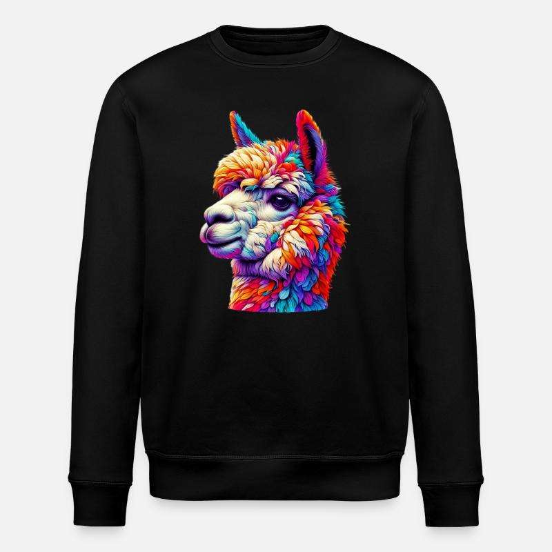 Alpaka - Stanley/Stella Unisex Bio-Sweatshirt ROLLER - Schwarz