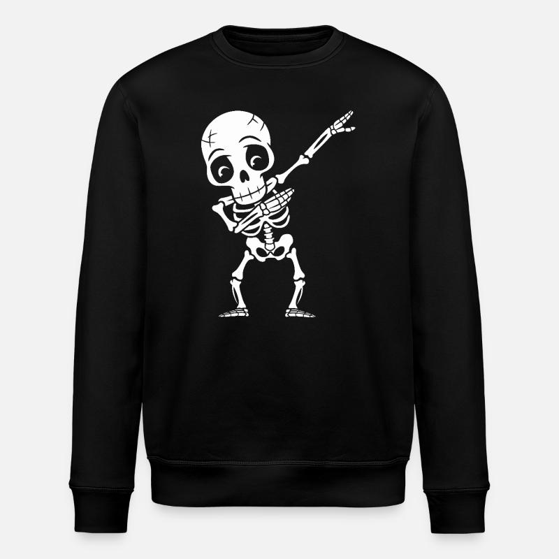 Squelette de dabbing - Sweat bio ROLLER Stanley/Stella Unisexe - noir
