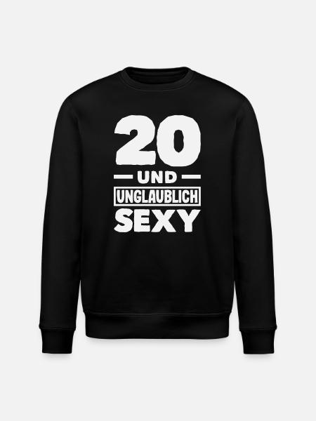 Funny 20th Birthday Gift - Stanley/Stella ROLLER Unisex Organic Sweatshirt - black
