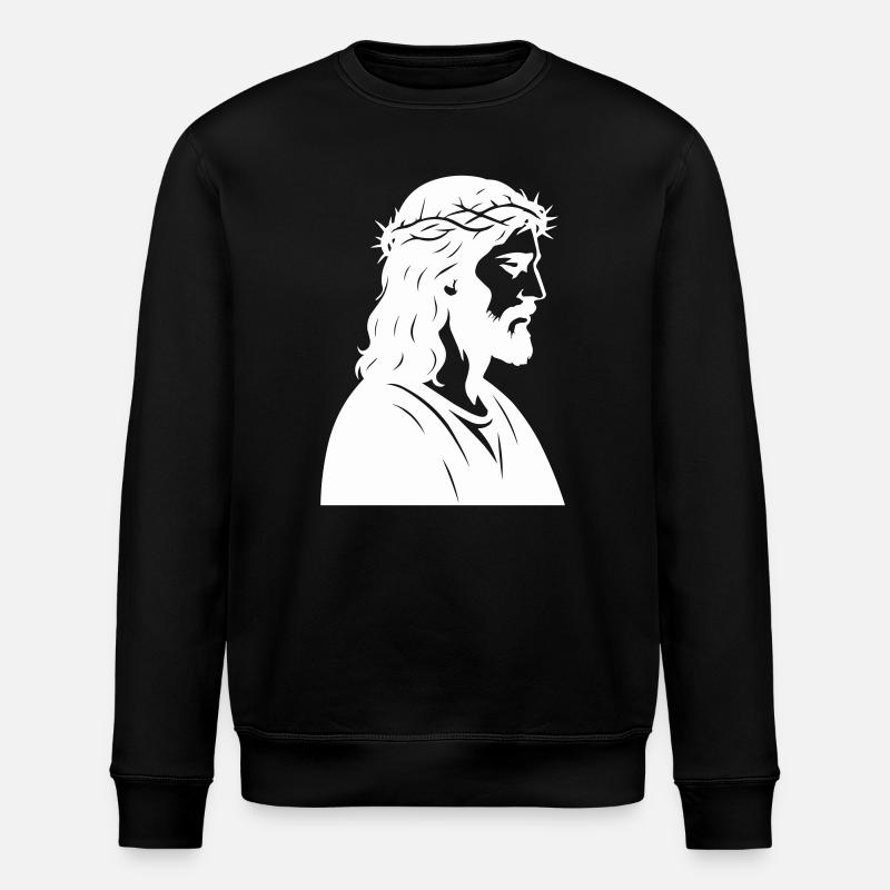 Silhouette de Jésus-Christ - Sweat bio ROLLER Stanley/Stella Unisexe - noir