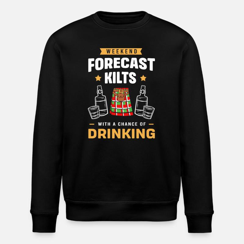 Schottenrock Schottland Ecosse Kilt - Sweat bio ROLLER Stanley/Stella Unisexe - noir