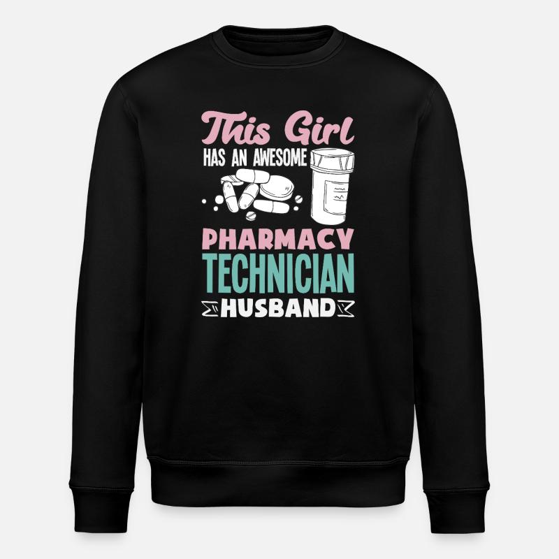 Pharmacien Technicien Pharmaceutique - Sweat bio ROLLER Stanley/Stella Unisexe - noir