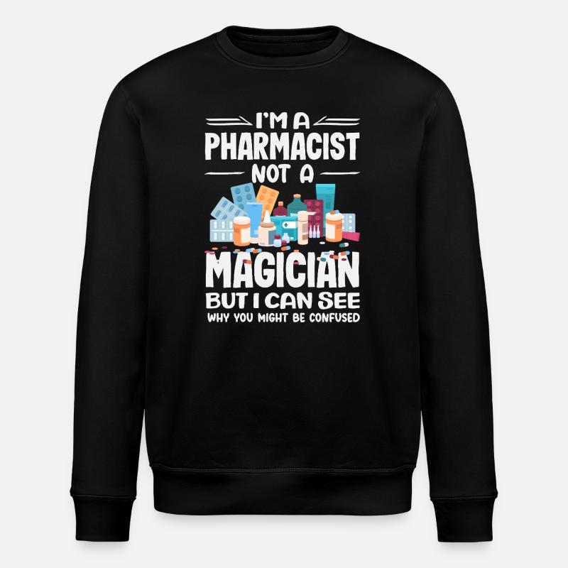 Pharmacien Technicien Pharmaceutique - Sweat bio ROLLER Stanley/Stella Unisexe - noir