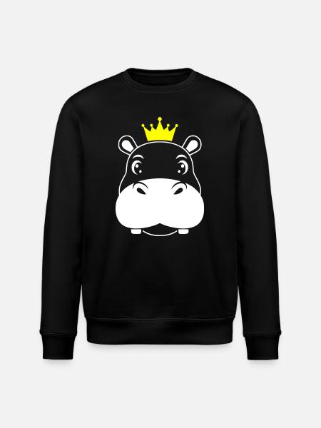 Roi Hippopotame Prince Héritier Vector - Sweat bio ROLLER Stanley/Stella Unisexe - noir