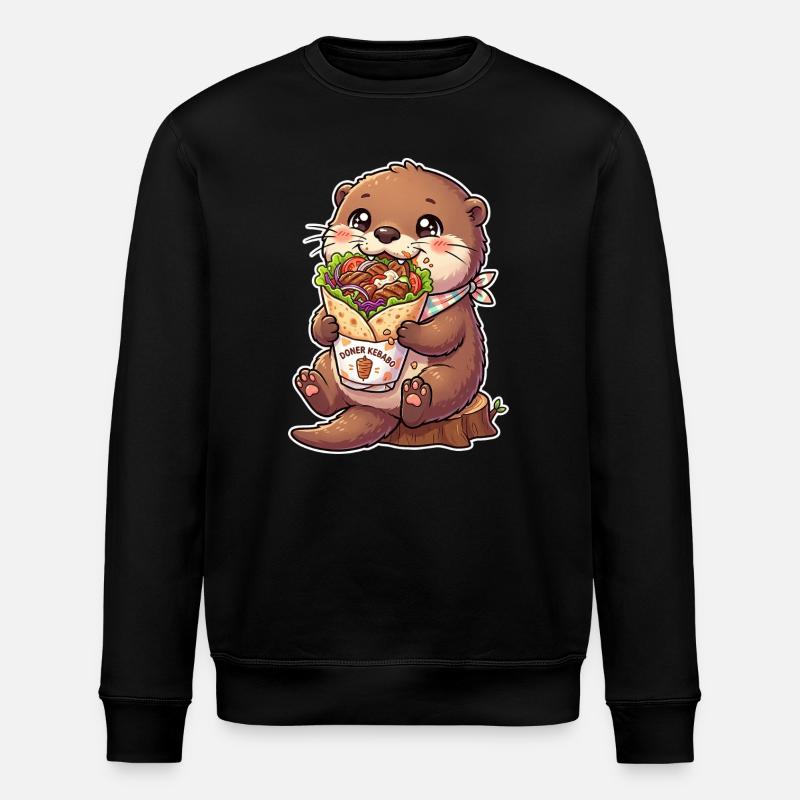 Kawaii Döner Otter - Sweat bio ROLLER Stanley/Stella Unisexe - noir