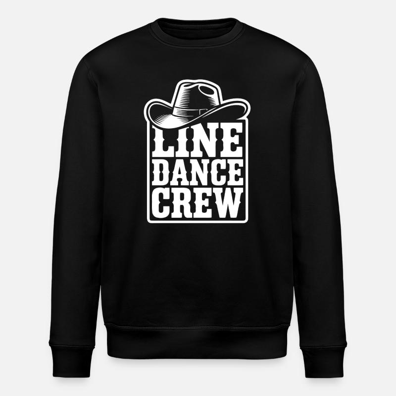 LineDance Crew Logo - Stanley/Stella ROLLER Unisex Organic Sweatshirt - black