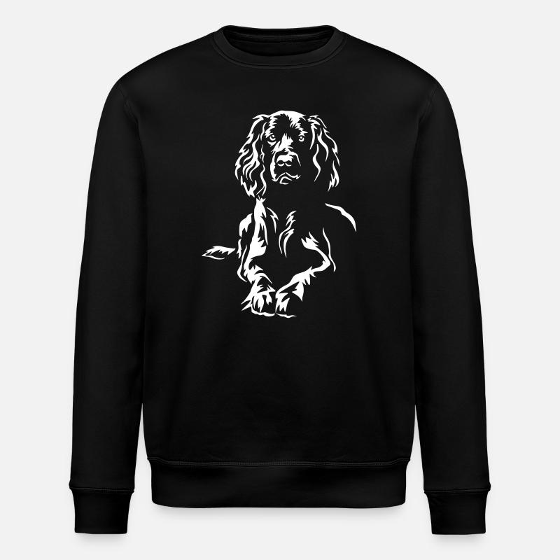 Field Spaniel "Black Edition" - Stanley/Stella ROLLER Unisex Organic Sweatshirt - black
