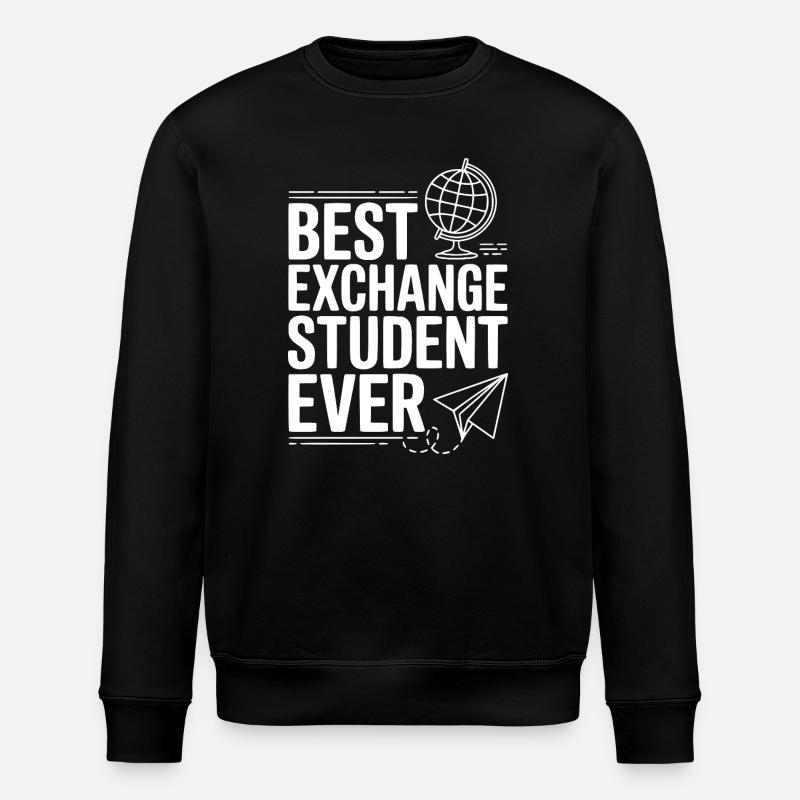 Bester Austauschstudent aller Zeiten - Stanley/Stella Unisex Bio-Sweatshirt ROLLER - Schwarz