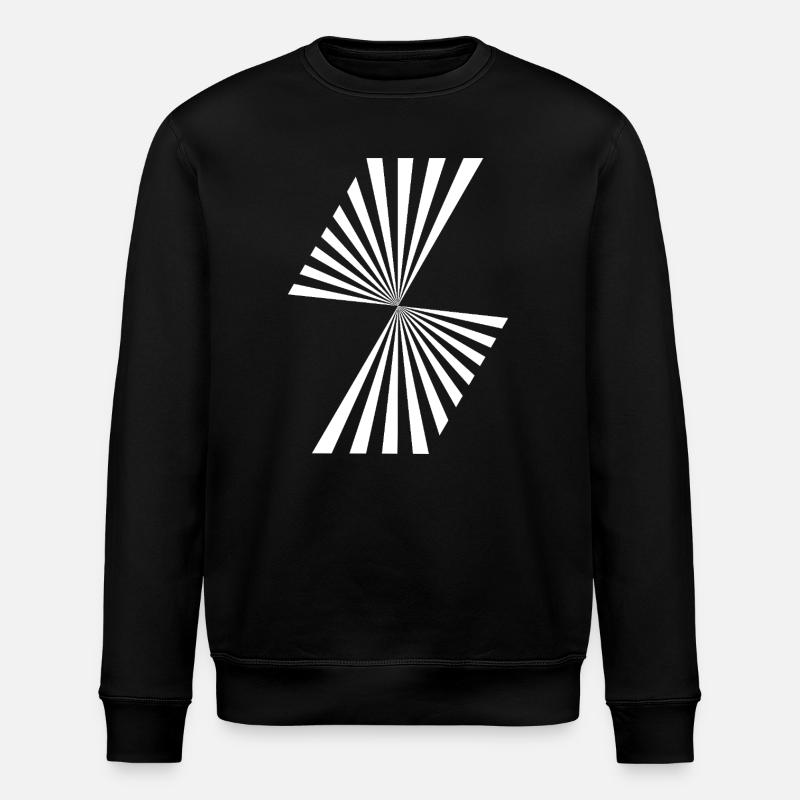 Spirale radiale en étoile - Sweat bio ROLLER Stanley/Stella Unisexe - noir