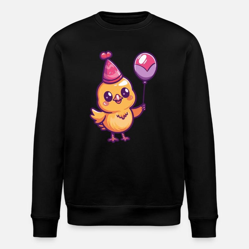 Poulet Anniversaire Bébé - Sweat bio ROLLER Stanley/Stella Unisexe - noir