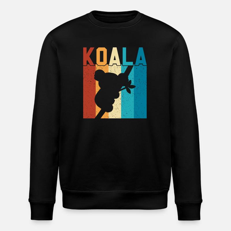 Koala - Stanley/Stella ROLLER Unisex Organic Sweatshirt - black