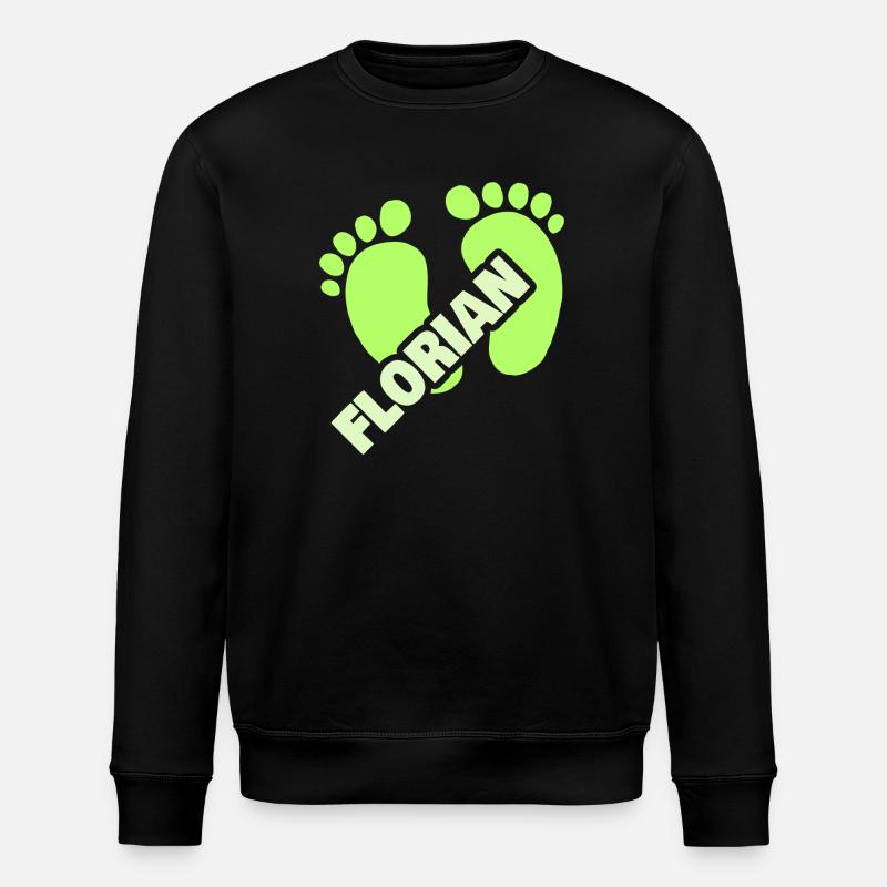 Geburt Florian - Stanley/Stella Unisex Bio-Sweatshirt ROLLER - Schwarz