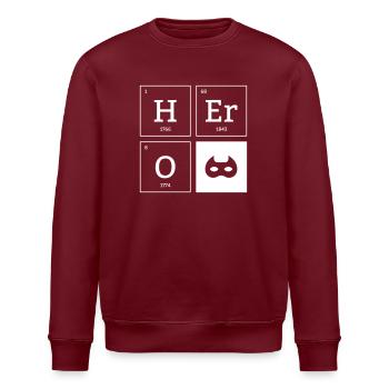 HERO Mask Superhero Elements Cadeau - Sweat bio ROLLER Stanley/Stella Unisexe - bordeaux - Devant - Nik (191cm)