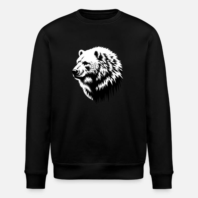 Ours | Eisbäar - Sweat bio ROLLER Stanley/Stella Unisexe - noir