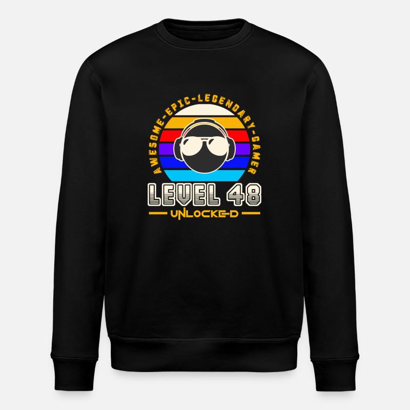 Level 48 - Sweat bio ROLLER Stanley/Stella Unisexe - noir