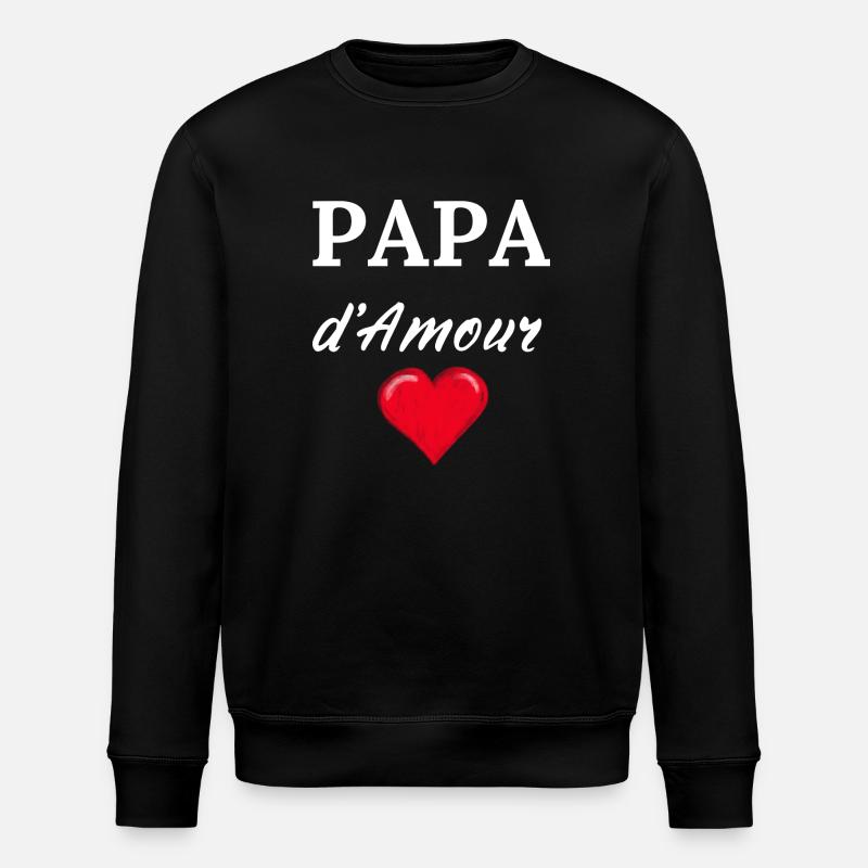 PAPA d'Amour - Stanley/Stella Unisex Bio-Sweatshirt ROLLER - Schwarz