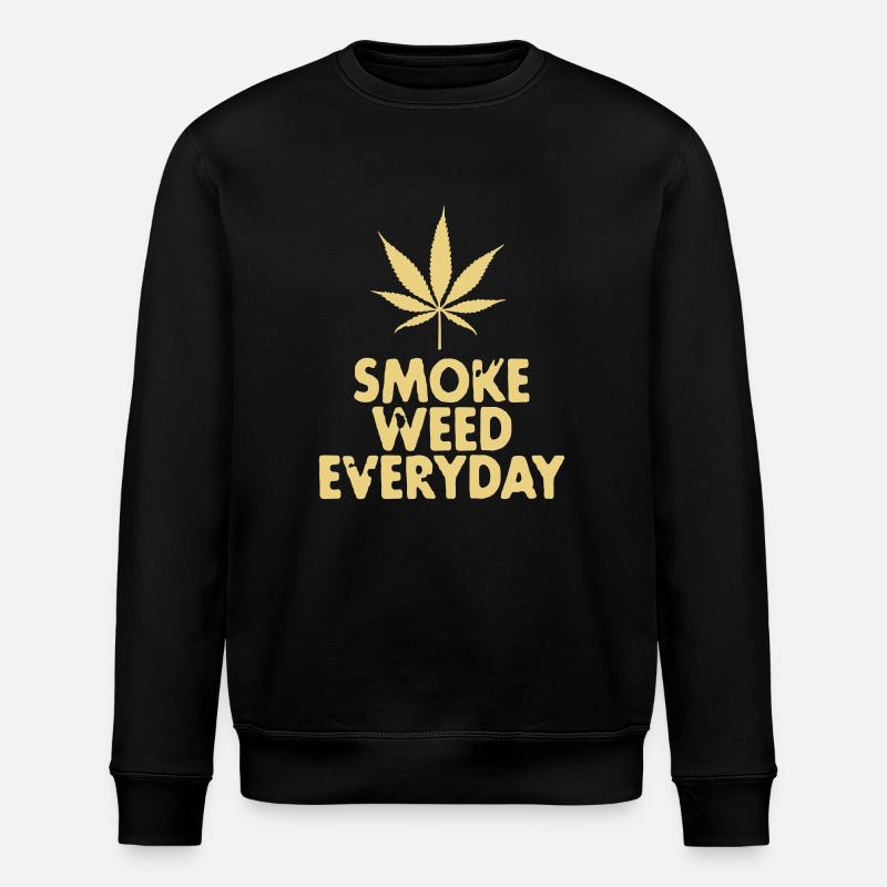 smoke weed everyday leaf - Sweat bio ROLLER Stanley/Stella Unisexe - noir