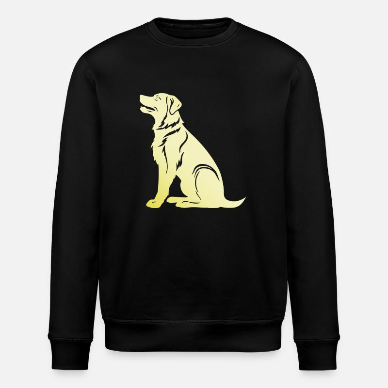 Samojede Hund Silhouette - Stanley/Stella Unisex Bio-Sweatshirt ROLLER - Schwarz