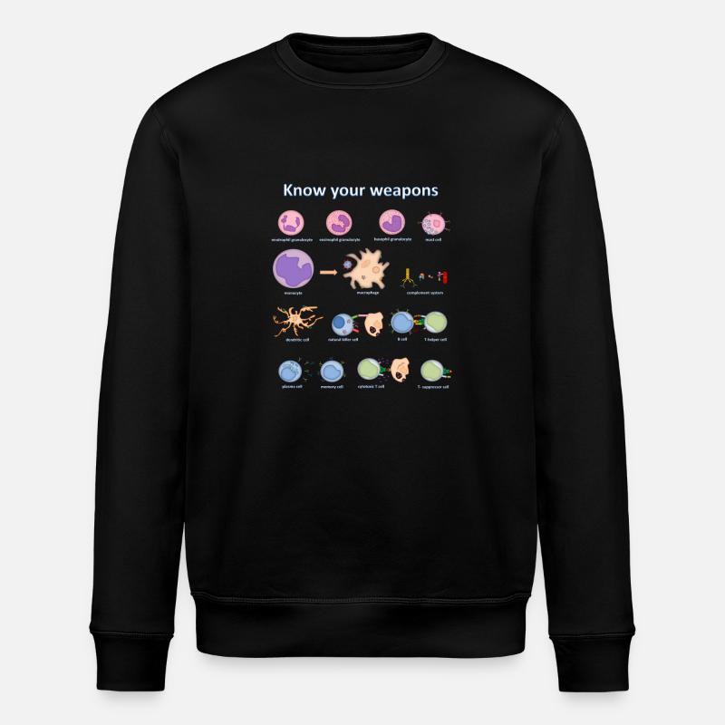 Immune system - Stanley/Stella Unisex Bio-Sweatshirt ROLLER - Schwarz