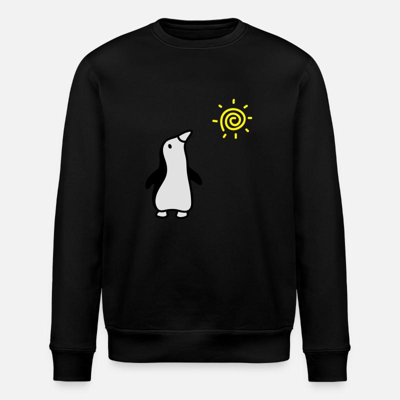 Pinguin + Sonne - Stanley/Stella Unisex Bio-Sweatshirt ROLLER - Schwarz
