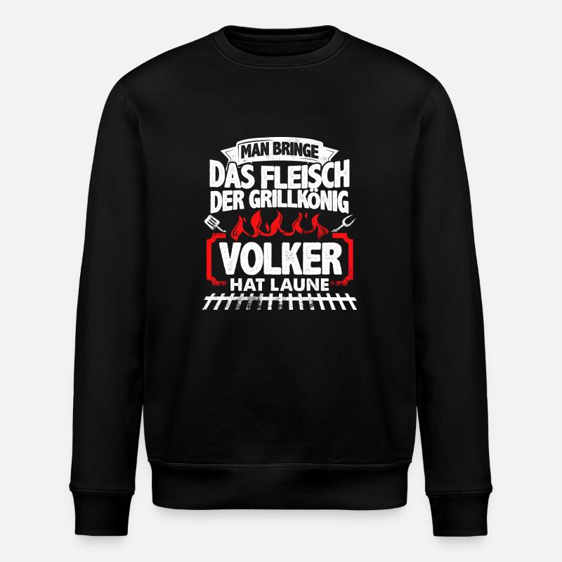 VOLKER - Grill - Stanley/Stella Unisex Bio-Sweatshirt ROLLER - Schwarz