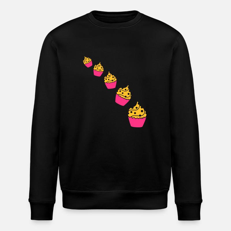 Cupcakes - Stanley/Stella Unisex Bio-Sweatshirt ROLLER - Schwarz