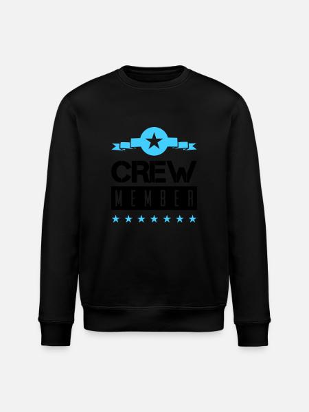 Crew Member - Stanley/Stella ROLLER Unisex Organic Sweatshirt - black