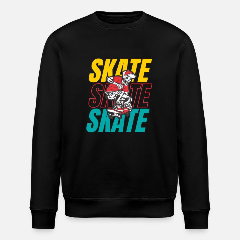 Skateboard - Stanley/Stella ROLLER Unisex Organic Sweatshirt - black
