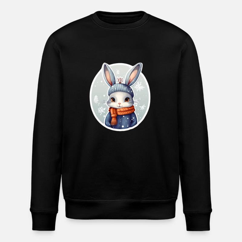 Lapin des neiges - Sweat bio ROLLER Stanley/Stella Unisexe - noir