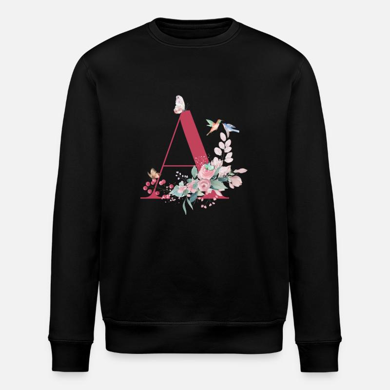 Brief an Floral - Geschenkidee - Stanley/Stella Unisex Bio-Sweatshirt ROLLER - Schwarz