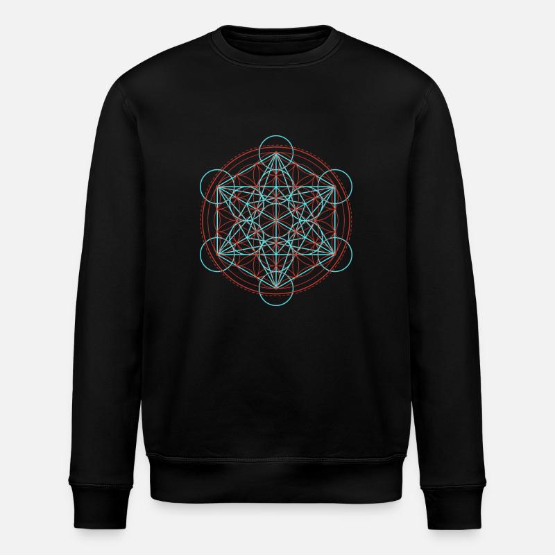 Mystical Geometry - Stanley/Stella ROLLER Unisex Organic Sweatshirt - black