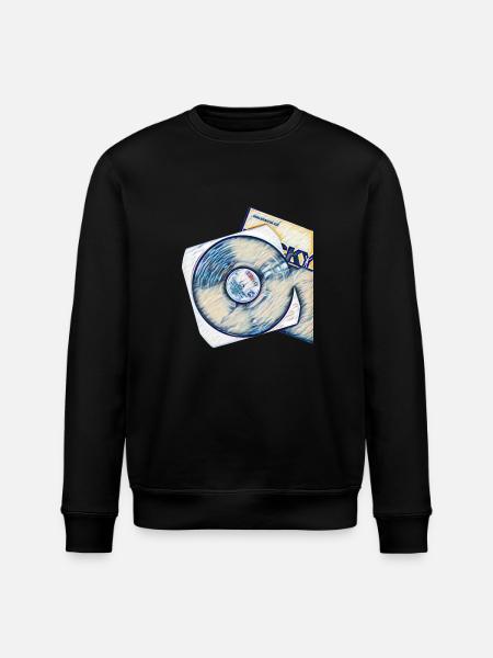 Schallplatte mit Cover - Stanley/Stella Unisex Bio-Sweatshirt ROLLER - Schwarz