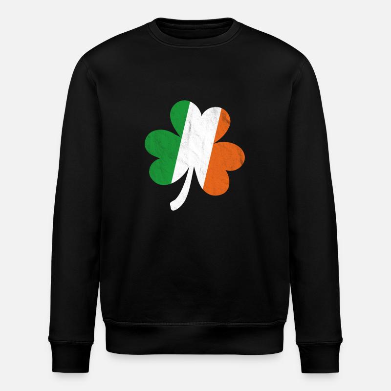 Shamrock drapeau irlandais - Sweat bio ROLLER Stanley/Stella Unisexe - noir