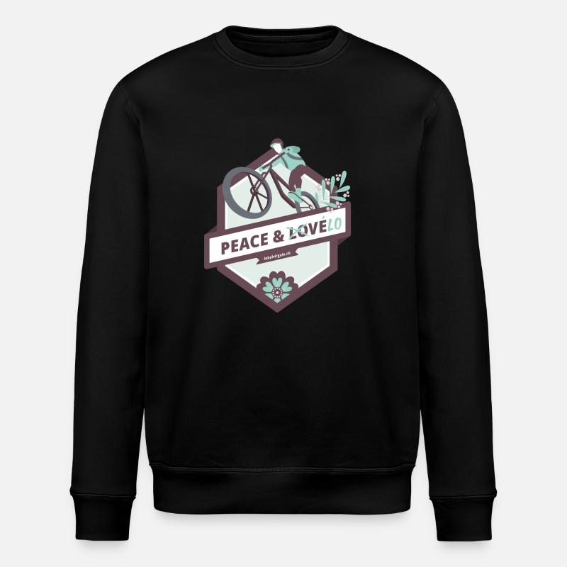 Peace & Vélo - Sweat bio ROLLER Stanley/Stella Unisexe - noir