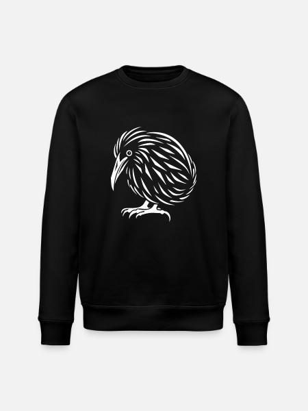 Kiwi Bird - Stanley/Stella ROLLER Unisex Organic Sweatshirt - black