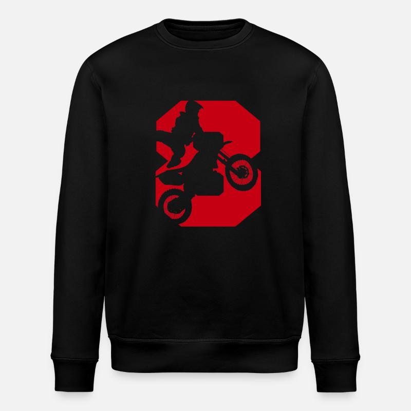 Moto 8 biker - Stanley/Stella ROLLER Unisex Organic Sweatshirt - black