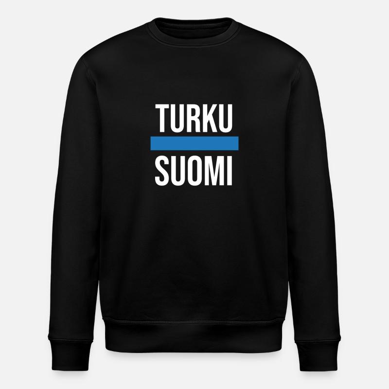Turku Suomi - Stanley/Stella Unisex Bio-Sweatshirt ROLLER - Schwarz