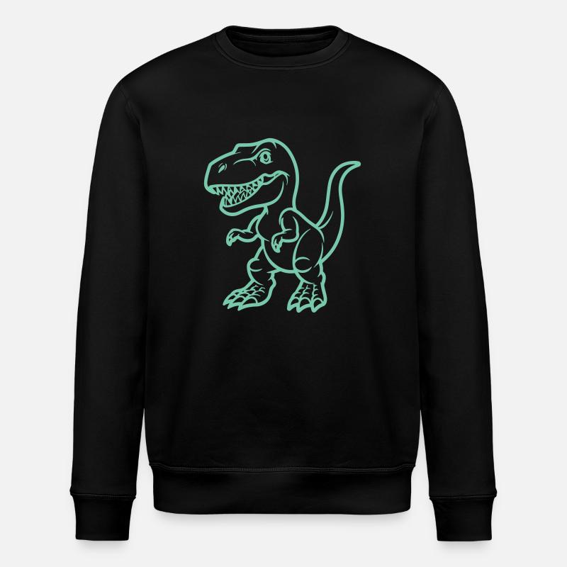 T Rex Comic - Stanley/Stella ROLLER Unisex Organic Sweatshirt - black