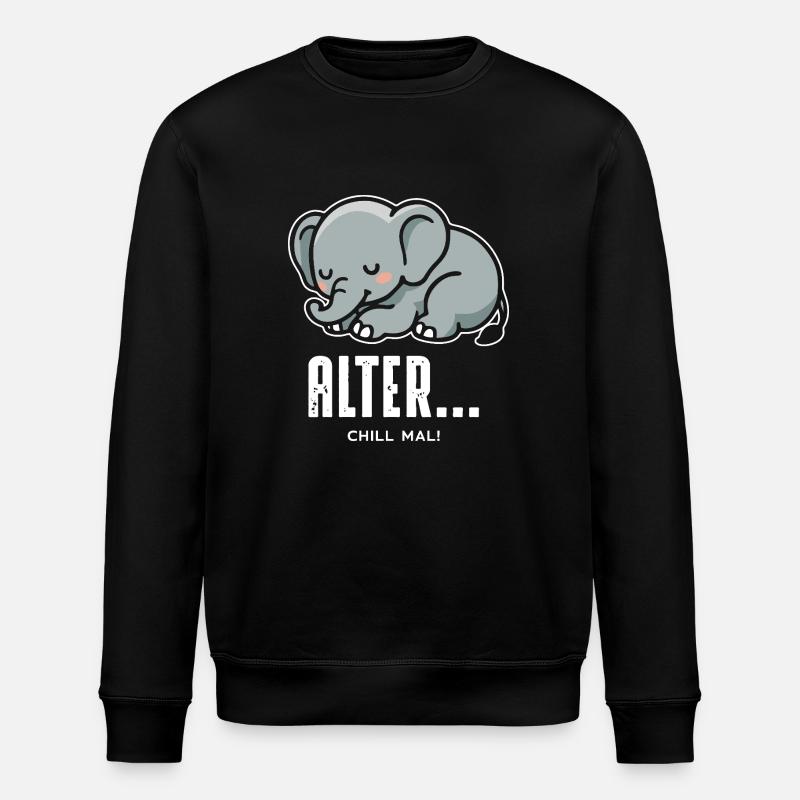 Chill out - Stanley/Stella ROLLER Unisex Organic Sweatshirt - black